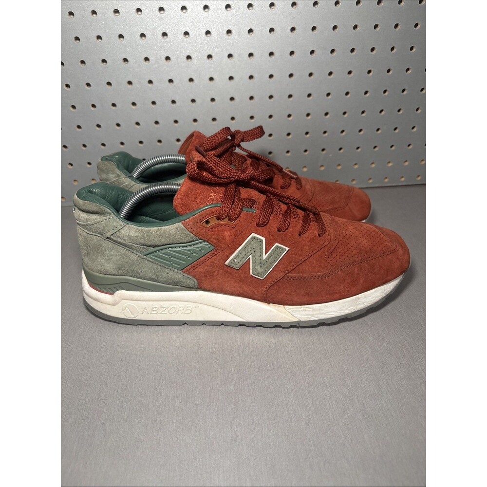 New Balance 998 X Concepts Boston City Rivalry Mens Sz 11.5 Shoes Red NO INSOLES